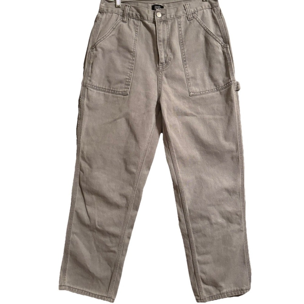 SIMPLE SOCIETY Women's 11/30 Cargo Jeans Y2K Wide‎ Leg 90s Grunge Baggy 90s